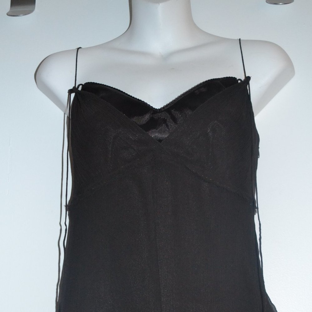 Gianni Bini size 6 brown spaghetti strap blouse